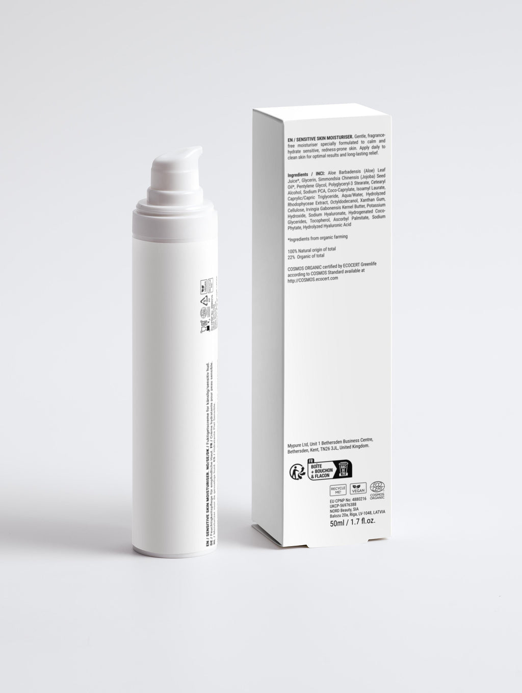 Hydratant pour peau sensible, sans parfum